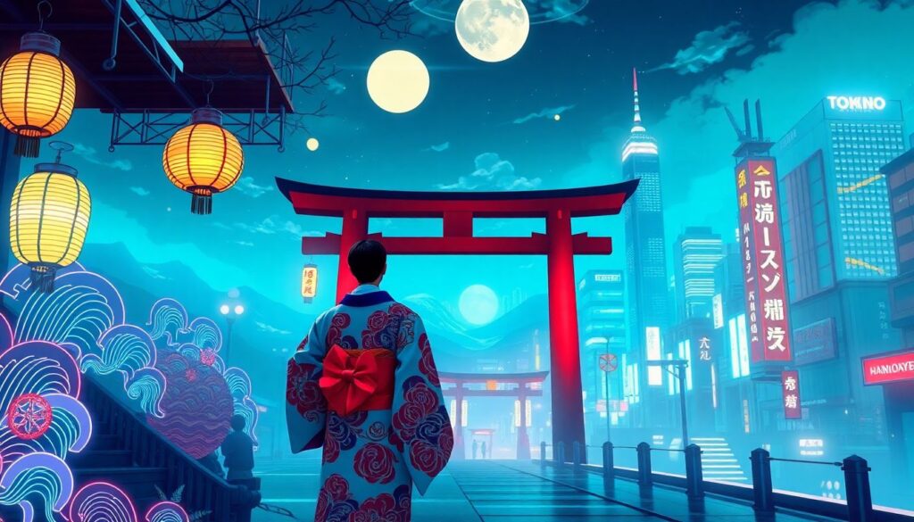 Тенденции иллюстраций в japan-стилистике: примеры и разбор - иллюстрация