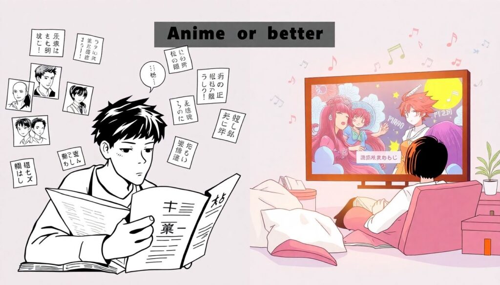 Гайд по отличиям манги и аниме в сюжетной подаче - иллюстрация