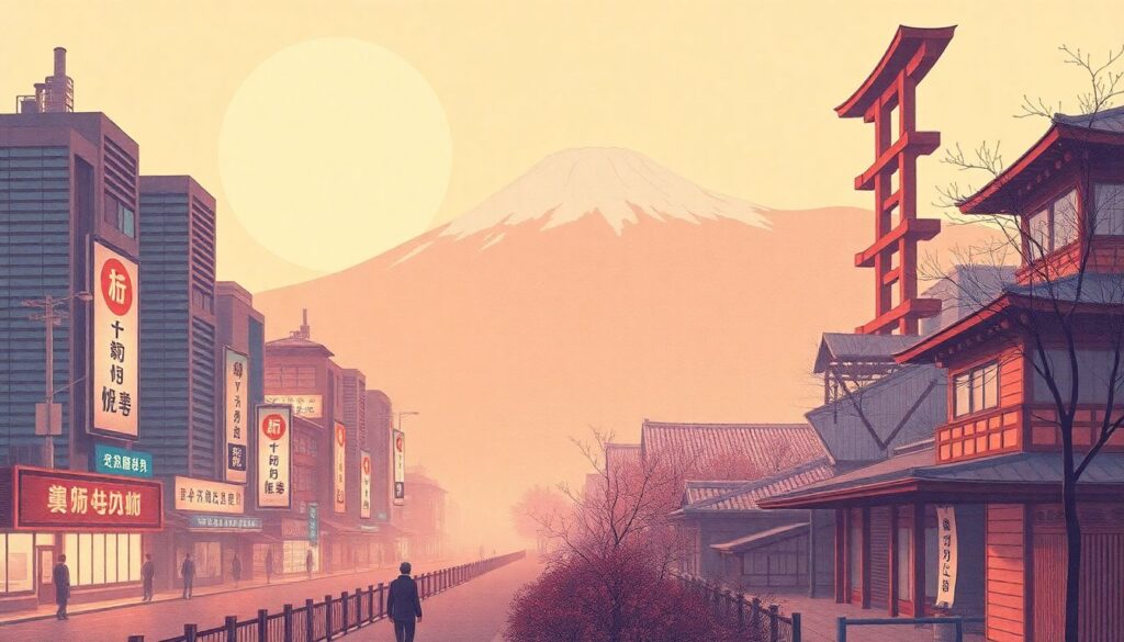 Визуальные тренды: от шрифта до фонтов в японской иллюстрации - иллюстрация