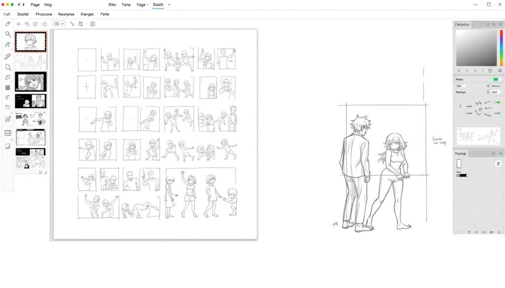 Разбор популярных техник в арте для визуального стиля манги - иллюстрация