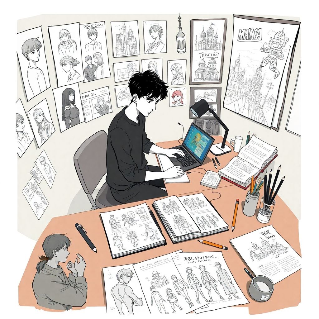 Секреты концепт-арта: как создаётся визуальная вселенная манги