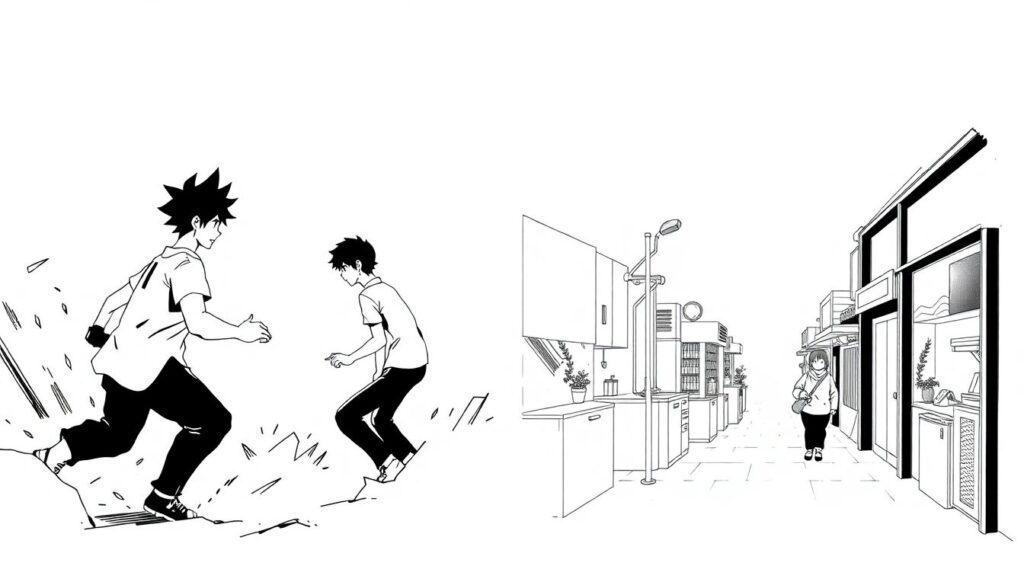 Сравнительный анализ стилистических подходов в разных мангак - иллюстрация