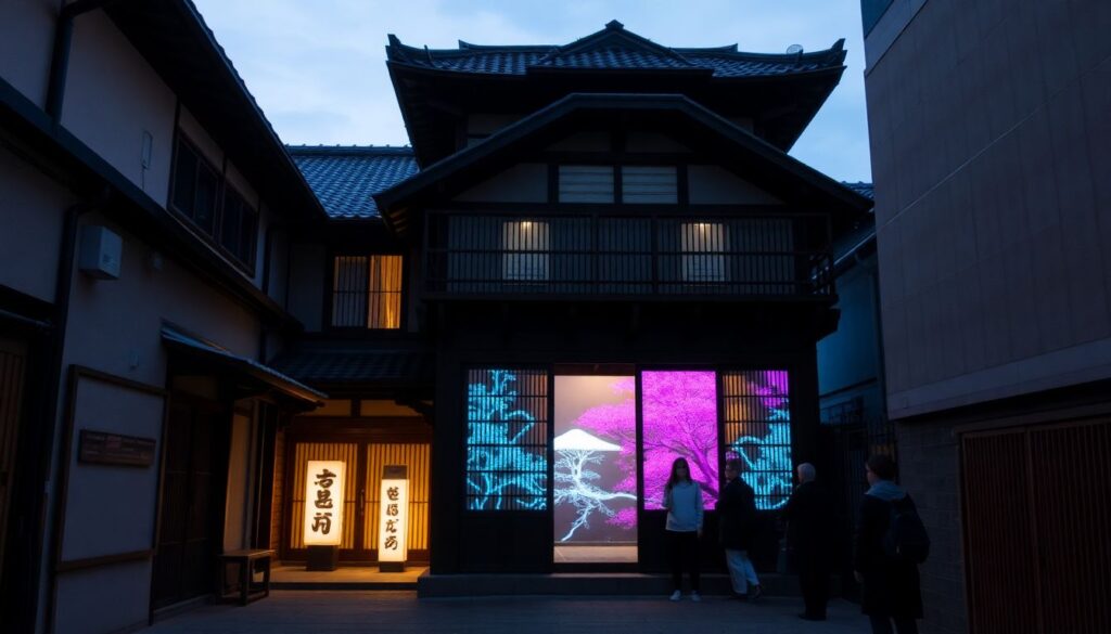 Путеводитель по музеям и галереям японской визуальной культуры - иллюстрация