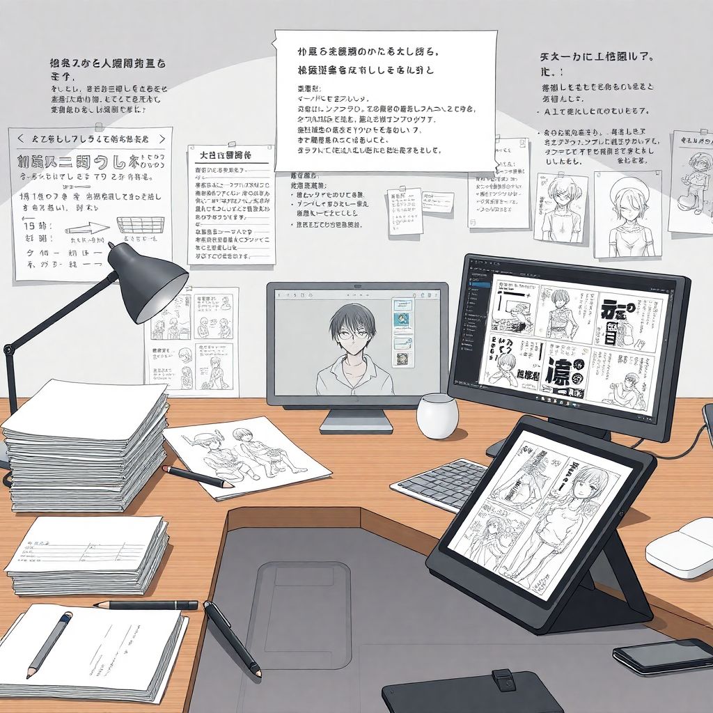 Обзор техники рисования в манге: путь от карандаша до цифрового планшета