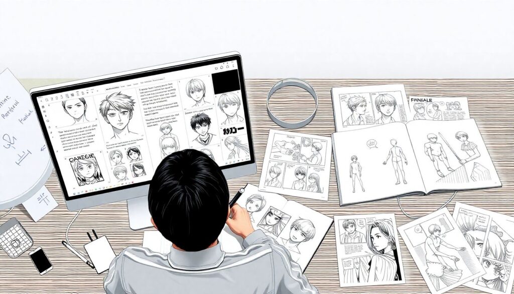 Кросс-культура и влияние японской манги на западные визуальные искусства - иллюстрация