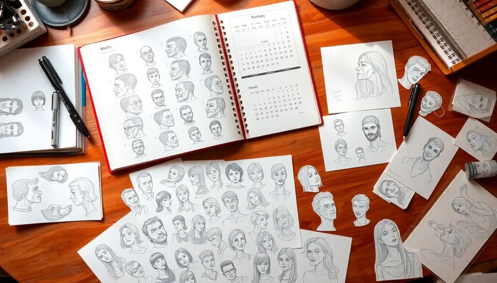 Портреты японских персонажей: стилистика, мимика, пропорции - иллюстрация