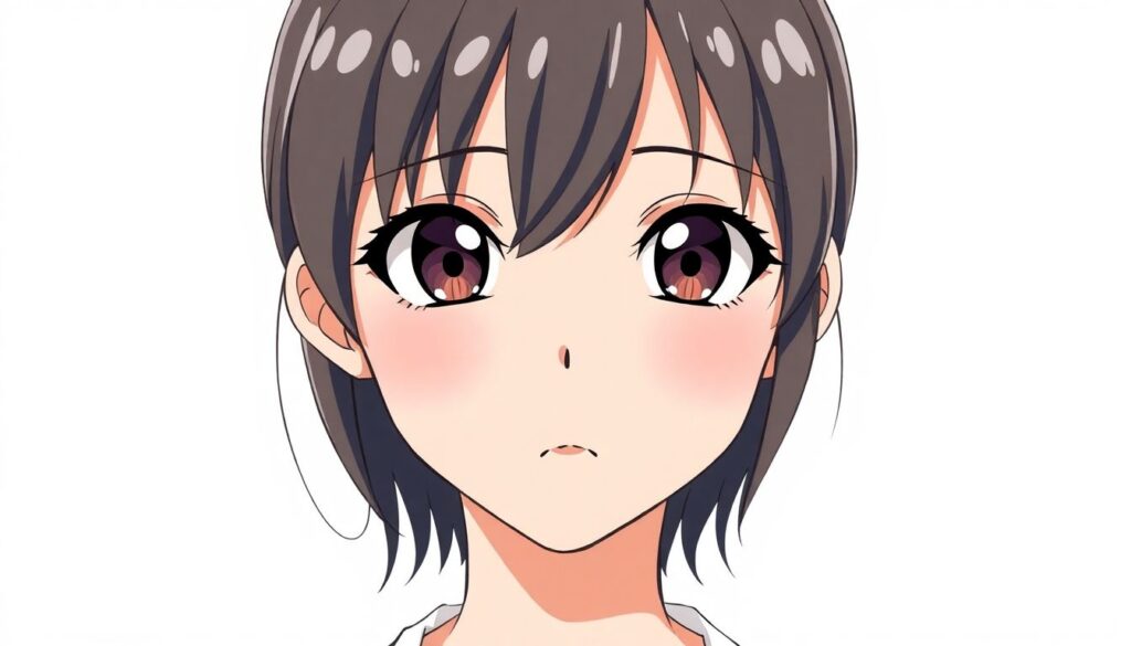 Портреты японских персонажей: стилистика, мимика, пропорции - иллюстрация