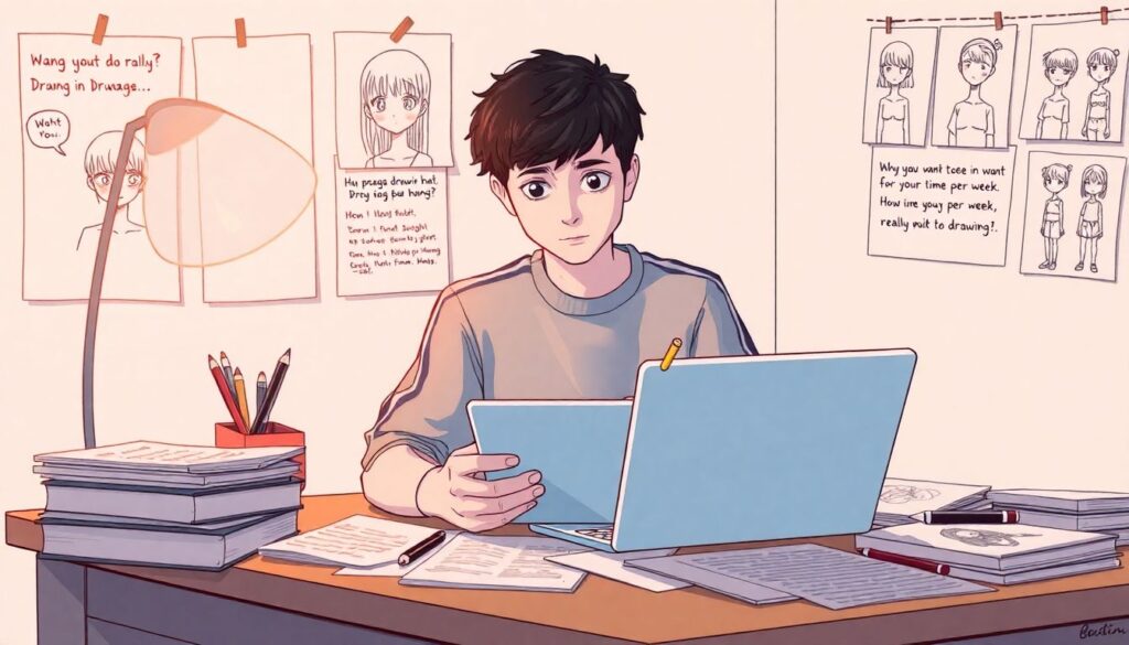 Обучение рисованию: рисуем в стиле манга-персонажей шаг за шагом - иллюстрация