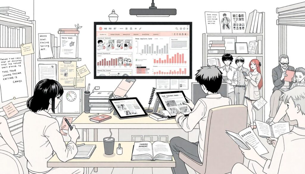 Сравнение манги и веб-манги: форматы, издатели, аудитория - иллюстрация