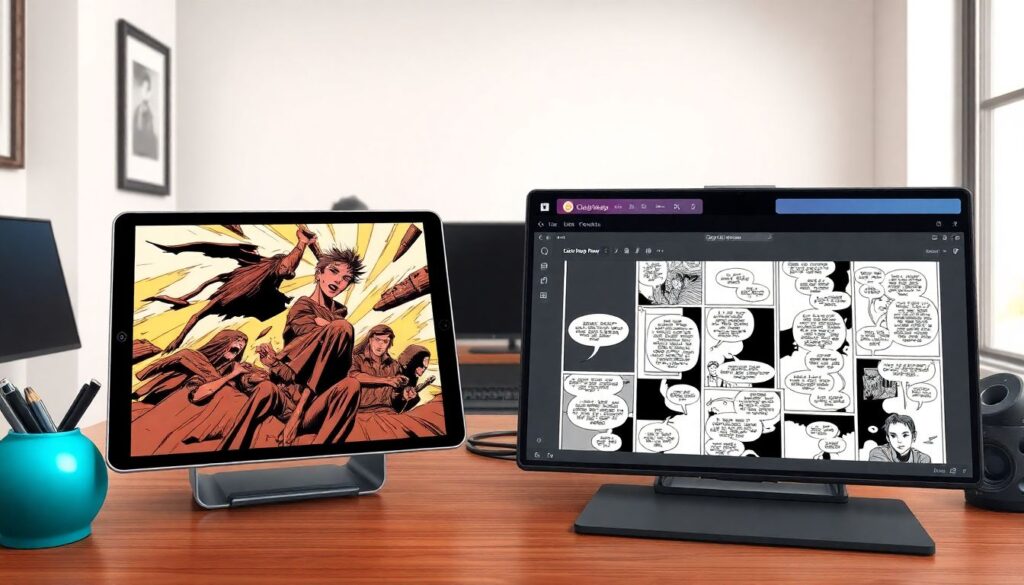 Обзор инструментов для работы с мангой в Procreate и Clip Studio Paint - иллюстрация