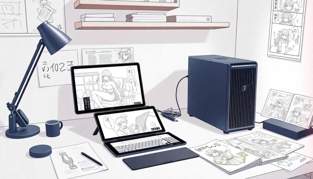 Обзор инструментов для работы с мангой в Procreate и Clip Studio Paint - иллюстрация