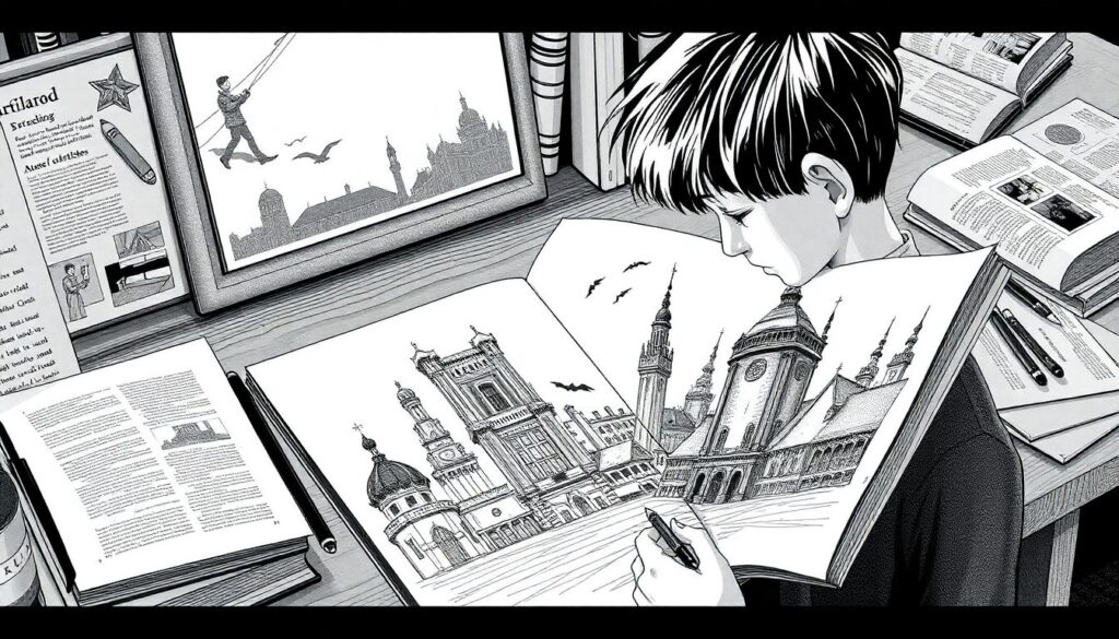 Исследование влияния японской архитектуры на дизайн персонажей манги - иллюстрация